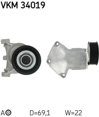 Tensioner belt VKM34019 - image 3