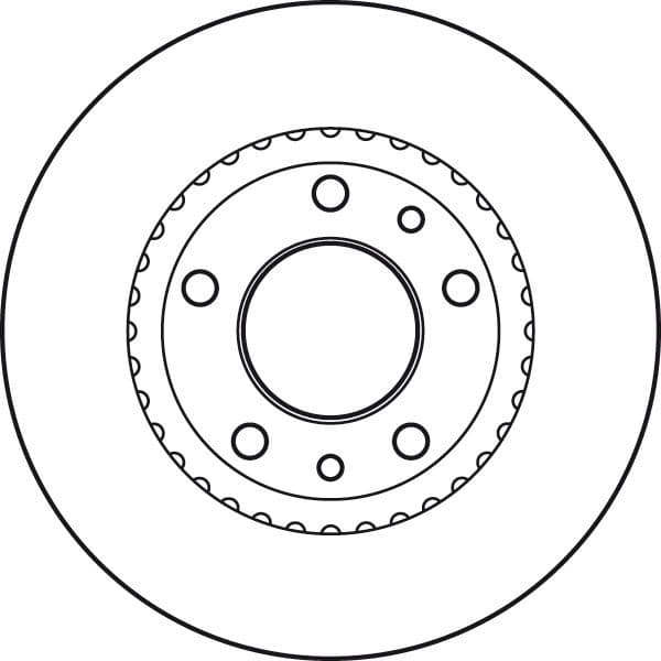 Brake Disc TRW SINGLE DF4836S - image 4