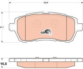 Brake Pad Set, disc brake COTEC GDB1893 - image 3