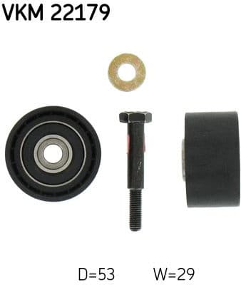 Deflection Pulley/Guide Pulley, timing belt VKM 22179 - image 2