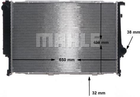Radiator, engine cooling BEHR CR 287 000S