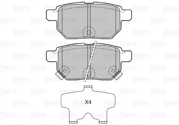 Brake Pad Set, disc brake 598933