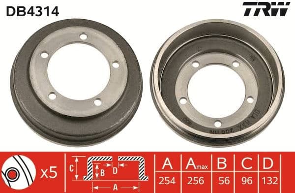 Brake Drum DB4314 - image 3