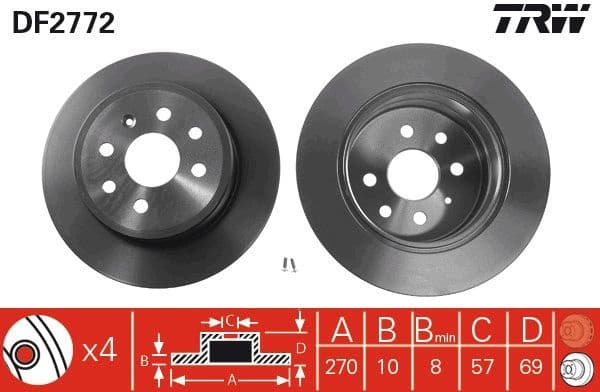 Brake Disc DF2772 - image 3