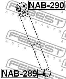 Bush, shock absorber NAB-289 - image 2