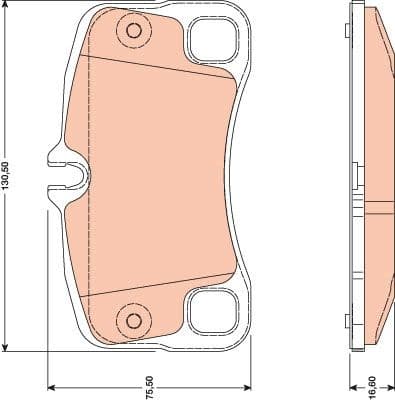 Brake Pad Set, disc brake GDB1792 - image 3