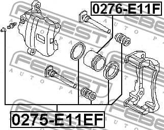 Piston, brake caliper 0276-E11F - image 2
