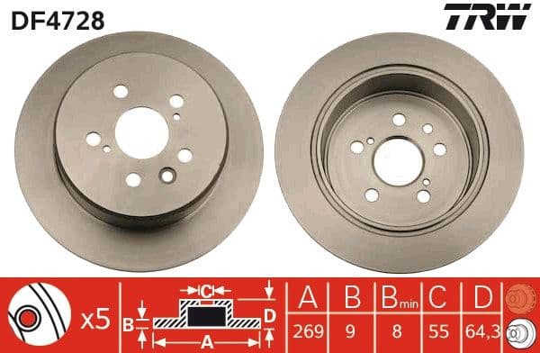 Brake Disc DF4728 - image 2