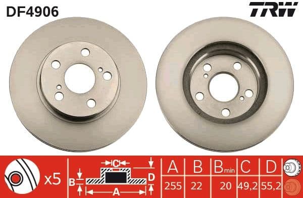 Brake Disc DF4906 - image 3