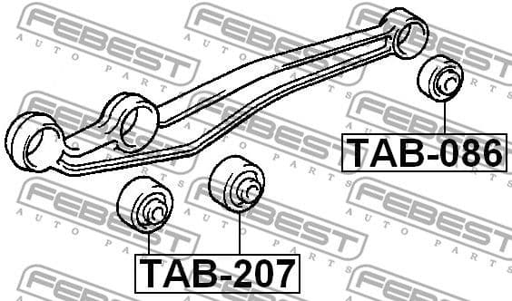 Mounting, control/trailing arm TAB-086 - image 2