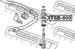 Mounting, axle strut TSB-809 - image 2