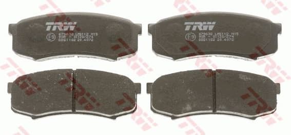 Brake pads rear, Top Quality GDB1182 - image 4