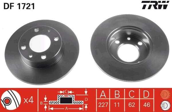 Brake Disc DF1721 - image 3