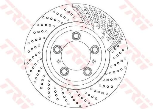 Brake Disc TRW SINGLE DF6721S - image 2