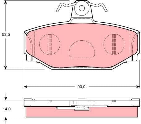 Brake Pad Set, disc brake GDB1377 - image 2