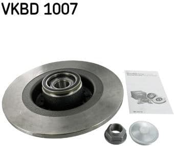 Brake disc with bearing, Top Quality VKBD1007 - image 3
