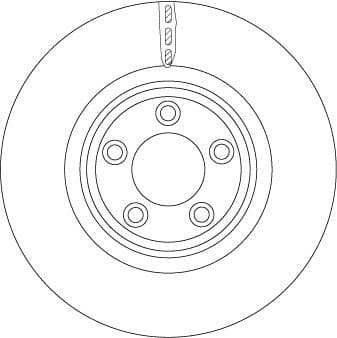 Brake Disc TRW SINGLE DF6223S - image 2
