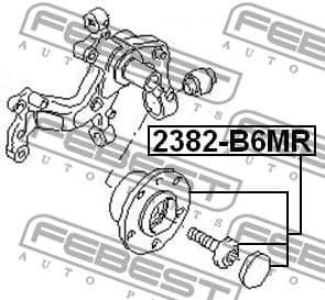 Wheel Hub 2382-B6MR - image 2