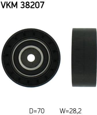 Deflection/Guide Pulley, V-ribbed belt VKM 38207 - image 2