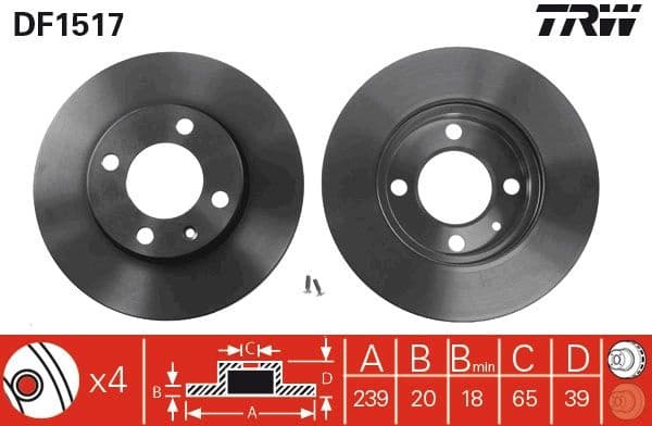 Brake Disc DF1517 - image 3