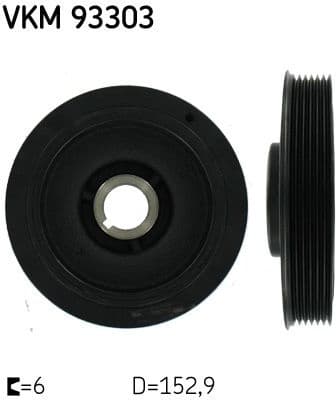 Belt Pulley, crankshaft VKM 93303 - image 2