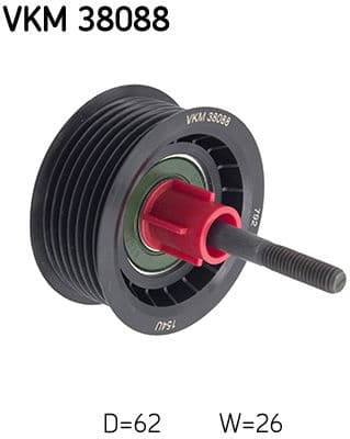 Deflection/Guide Pulley, V-ribbed belt VKM 38088 - image 2