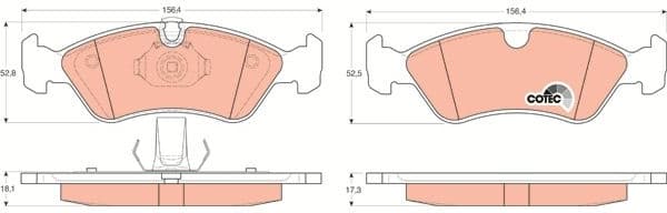 Brake pads front GDB1300 - image 3