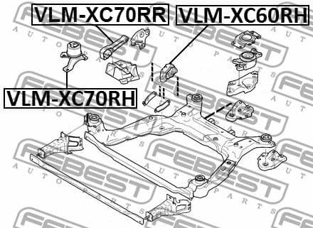Mounting, engine VLM-XC70RH - image 2