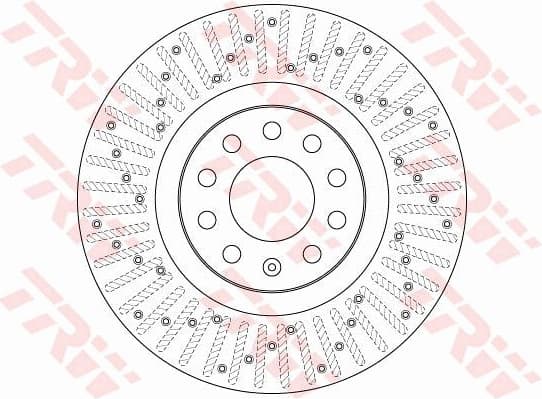 Brake Disc TRW SINGLE DF6189S - image 2