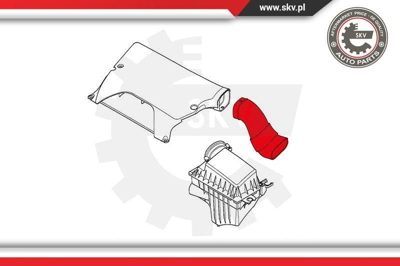 Intake Hose, air filter 43SKV925 - image 4