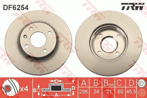 Brake Disc DF6254 - image 3