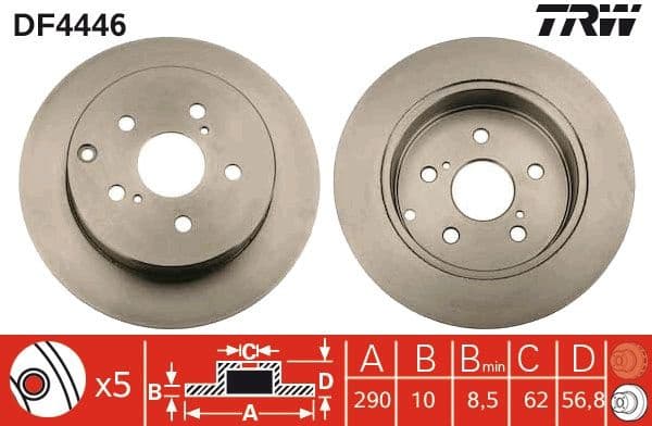 Brake Disc DF4446 - image 2