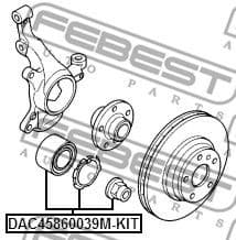 Wheel Bearing Kit DAC45860039M-KIT - image 2
