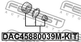Wheel Bearing Kit DAC45880039M-KIT - image 2