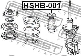 Protective Cap/Bellow, shock absorber HSHB-001 - image 2