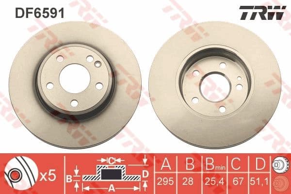 Brake Disc DF6591 - image 2