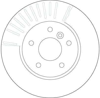 Brake Disc TRW SINGLE DF4194S - image 3
