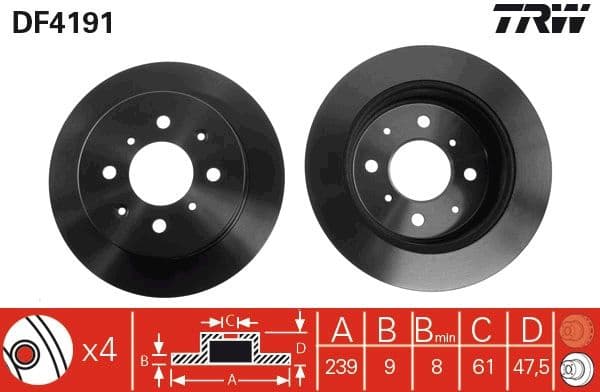Brake Disc DF4191 - image 3