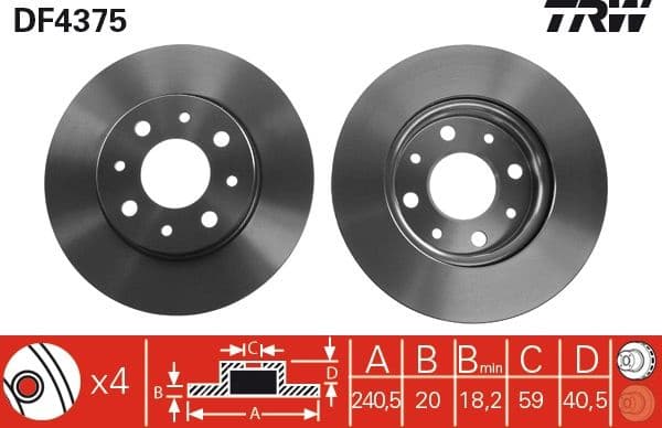 Brake Disc DF4375 - image 3