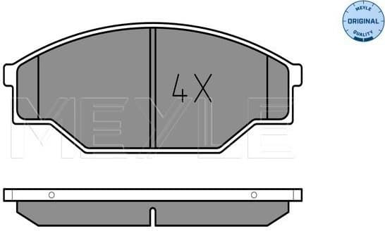 Brake Pad Set, disc brake MEYLE-ORIGINAL: True to OE. 025 211 5815