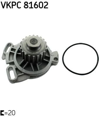 Water Pump, engine cooling VKPC 81602 - image 2