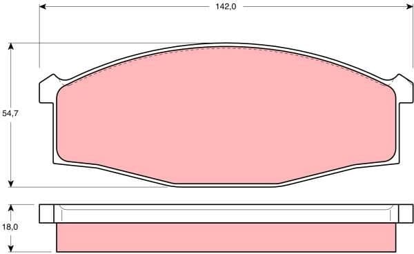 Brake Pad Set, disc brake GDB3117 - image 2