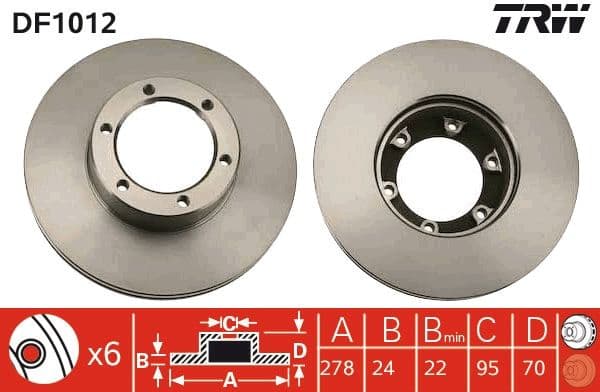 Brake Disc DF1012 - image 3