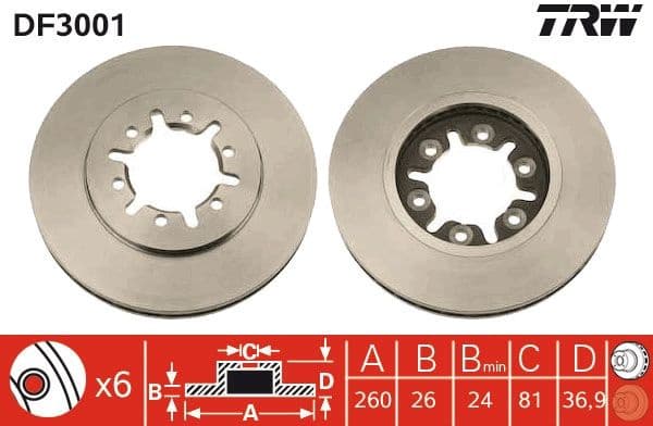 Brake Disc DF3001 - image 3