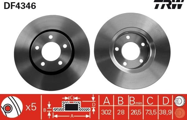 Brake Disc DF4346 - image 3