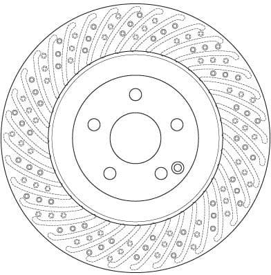 Brake Disc TRW SINGLE DF6242S - image 3