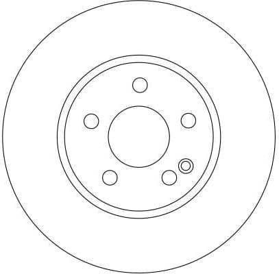 Brake discs kit front (2pcs), Top Quality DF4373 - image 2