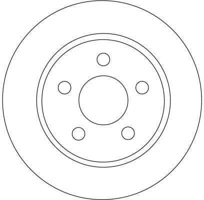 Brake discs kit rear, (2pcs), Top Quality DF4372 - image 2