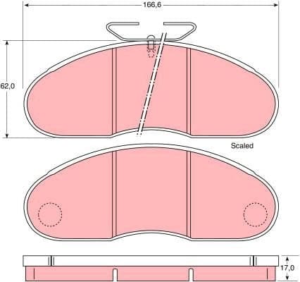 Brake Pad Set, disc brake GDB948 - image 2