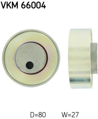 Deflection/Guide Pulley, V-ribbed belt VKM 66004 - image 2